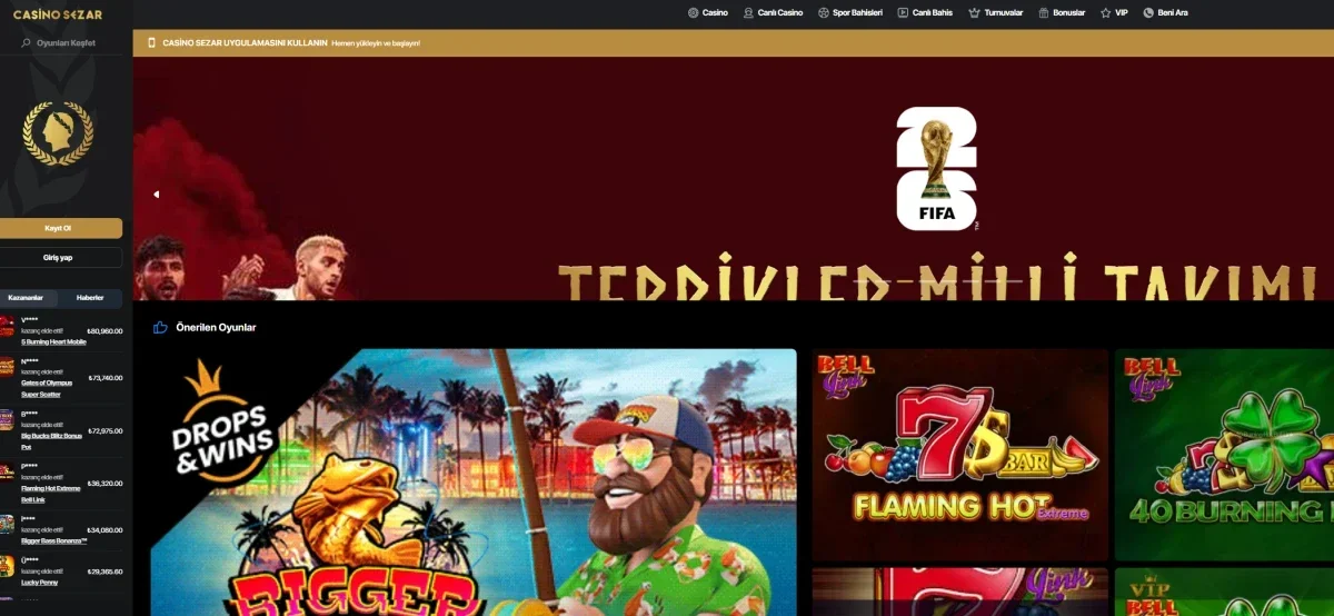 Casino Sezar ekran görüntüsü